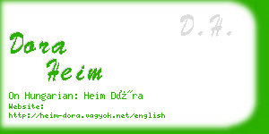 dora heim business card